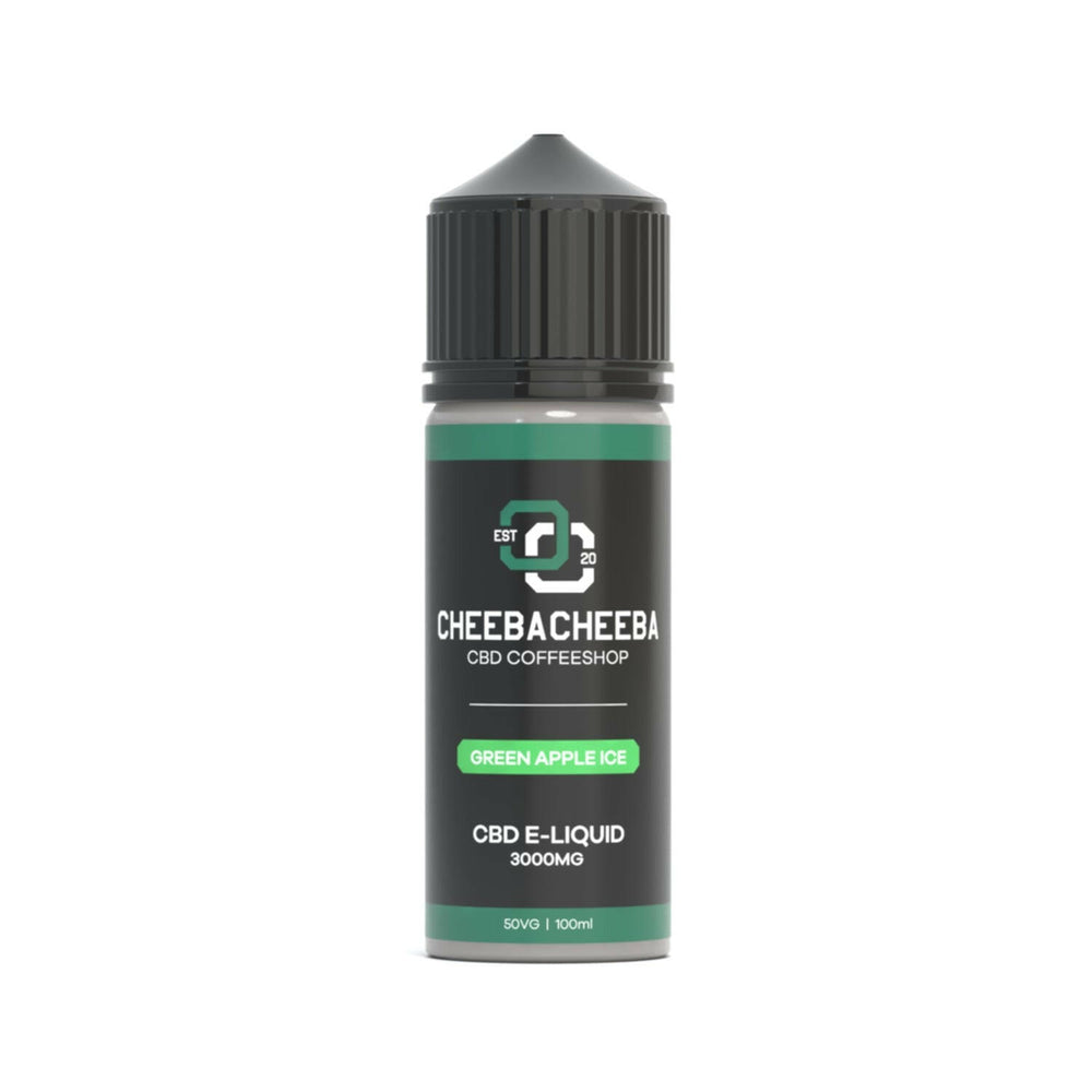 Green Apple Ice 3000mg CBD Vape 100ml.