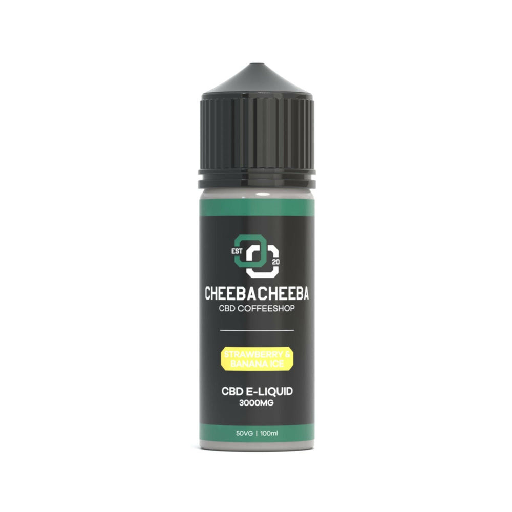 Strawberry & Banana Ice 3000mg CBD Vape 100ml.