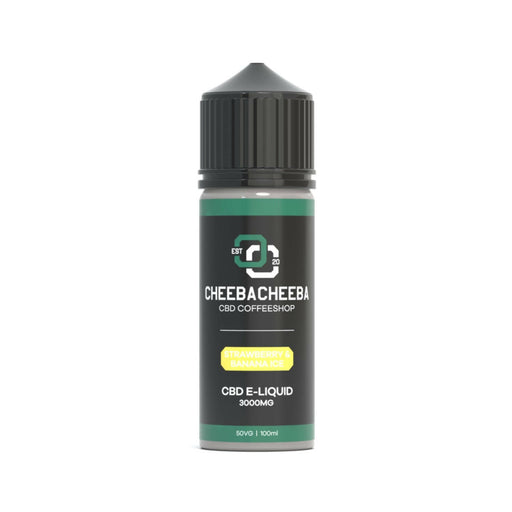 Strawberry & Banana Ice 3000mg CBD Vape 100ml.