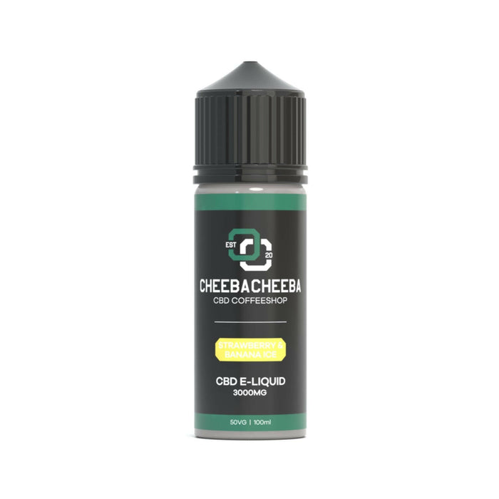 Strawberry & Banana Ice 3000mg CBD Vape 100ml.